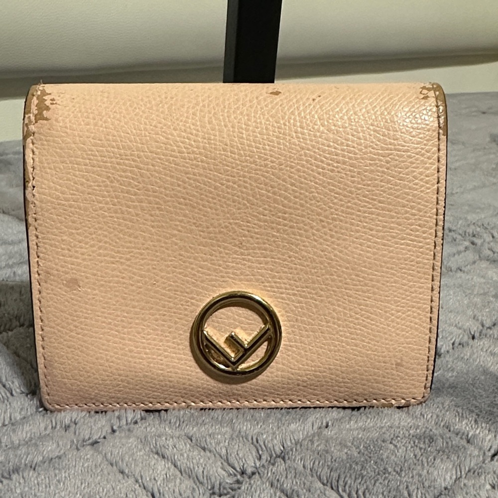 Fendi Compact Leather Wallet